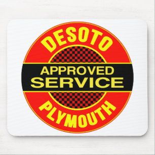 Mousepad letreiro de serviço DeSoto vintage