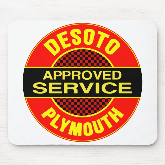 Mousepad letreiro de serviço DeSoto vintage (Frente)