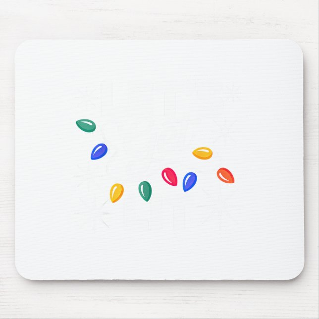 Mousepad Let's Get Lit Christmas Lights  (Frente)