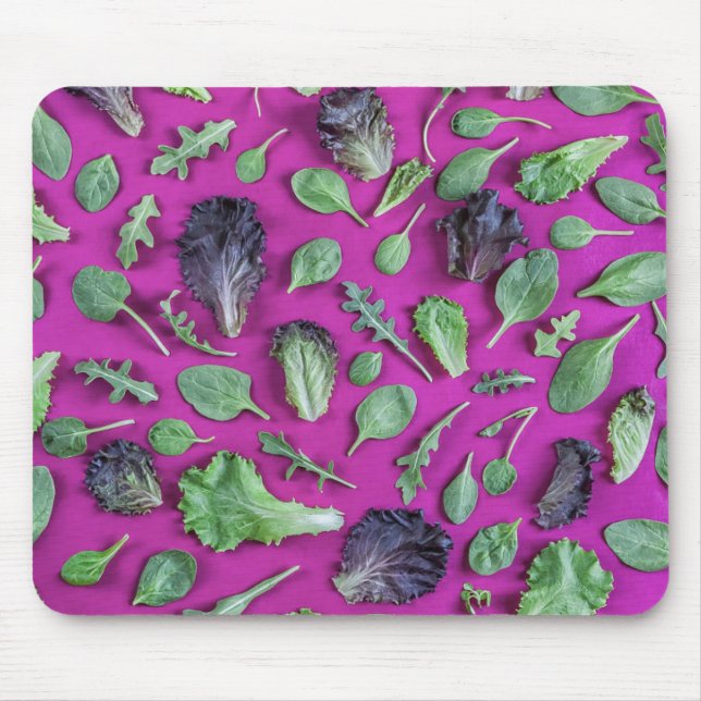 Mousepad Lettuz Greens em Roxo (Frente)
