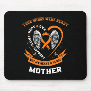 Mousepad Leucemia Laranja Consciência Mãe Suas Asas Foram L