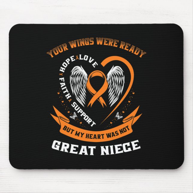 Mousepad Leucemia Laranja Excelente de Consciência Onze Inf (Frente)