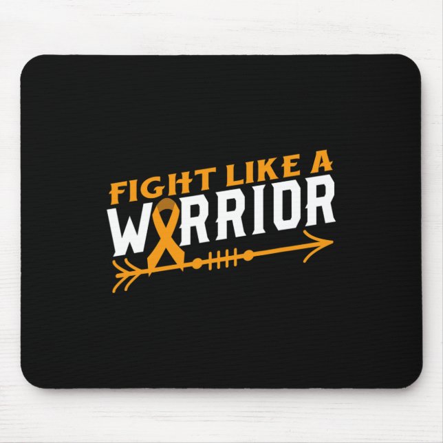 Mousepad Leucemia Sensibilização Luta Como Um Guerreiro San (Frente)