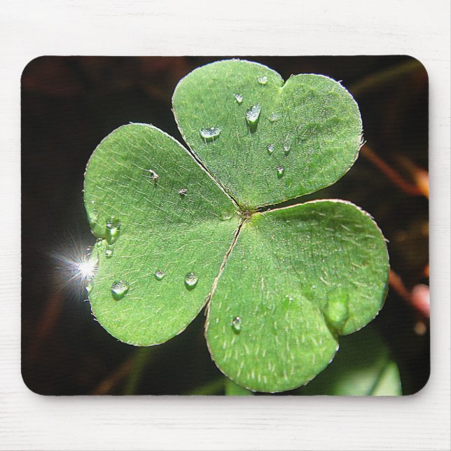 Mousepad leuchtendes Kleeblatt (Frente)