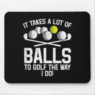 Mousepad Leva Muito Para Jogar Golfe Golfe Divertido Golfis