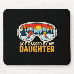 Mousepad Levado Pelo Pé pela Minha Filha, Esqui em Família