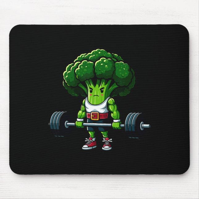 Mousepad Levantamento de Brócolis Levantamento de Peso Cami (Frente)