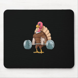 Mousepad Levantamento de Peso da Turquia - Dia de Ação de