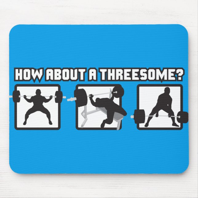 Mousepad "Levantamento de potência" - Quadrado, Banco, Elev (Frente)