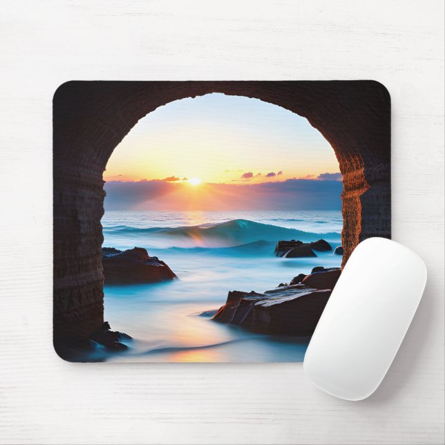 Mousepad Levantamento do Oceano com Túnel de Brick (Com mouse)