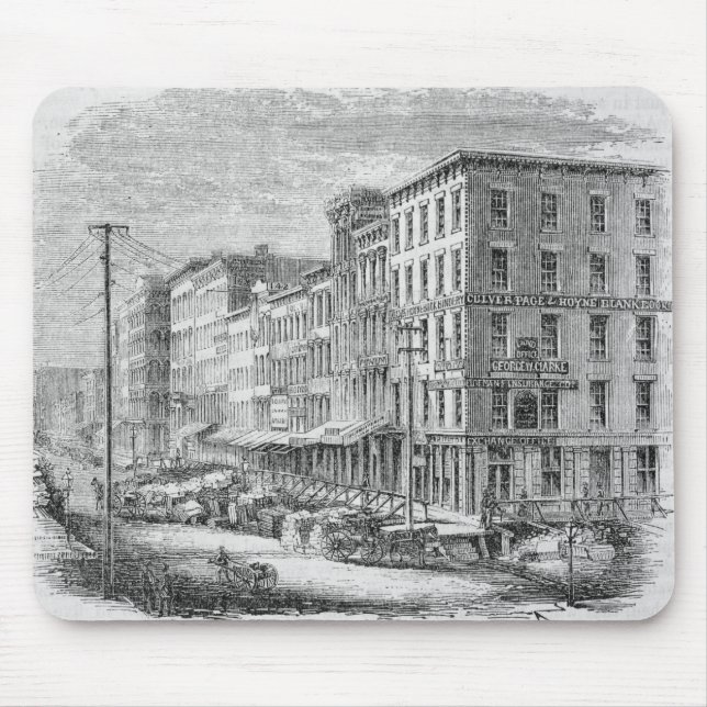 Mousepad Levantando um bloco de construções em Chicago (Frente)