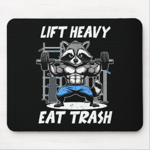 Mousepad Levantar Pesado Comer Lixo Levantamento de Peso Fi