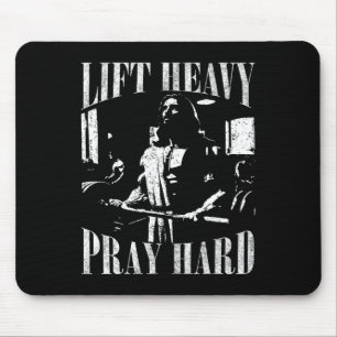 Mousepad Levante O Duro De Reze Pesada Gym Jesus Christian
