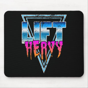 Mousepad Levante Pesado Escola Antiga Retro Anos 80 Era Dou