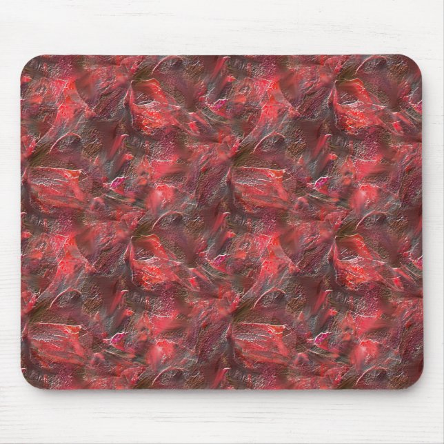 Mousepad Leve alivio de textura embalada com cera vermelha (Frente)