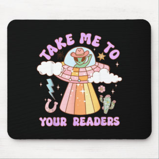 Mousepad Leve aos Leitores Professor Alien Halloween Alfabe