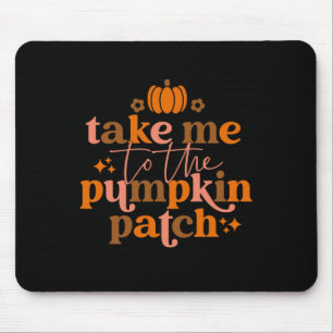 Mousepad Leve-Me Ao Patch De Abóbora Outono Queda Graças