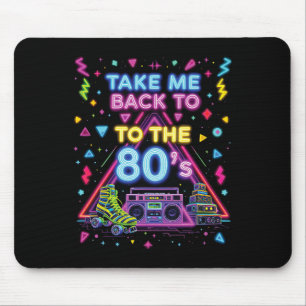 Mousepad Leve-me de Volta para os Anos 80 Retro Antiga Esco