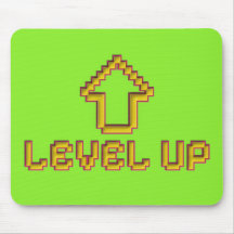 Mousepad Level Up Pixel Gamer Retro
