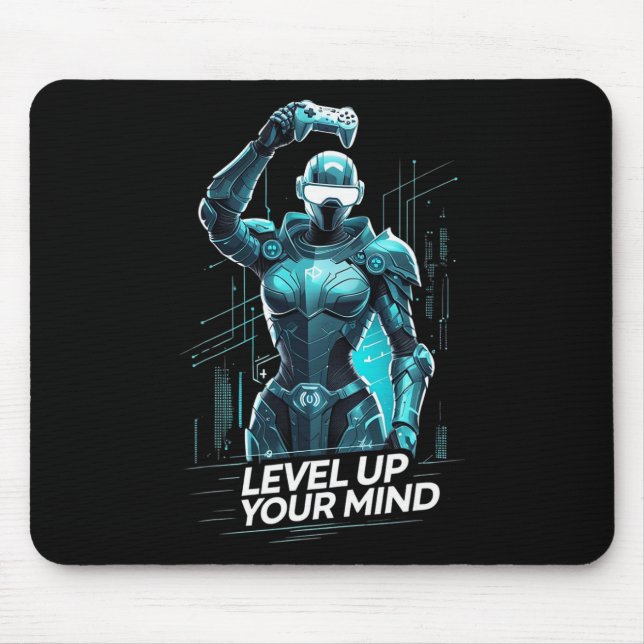 Mousepad Level Up Your Mind Ai Gamer  (Frente)