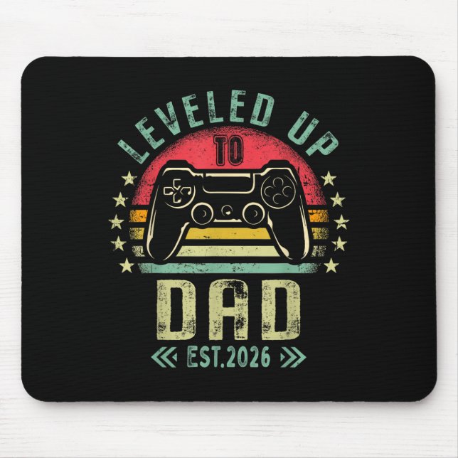 Mousepad Leveled Up To Dad 2026 Promoted To Daddy Level Unl (Frente)