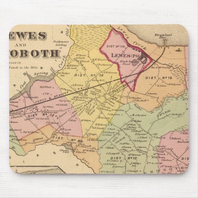 Mousepad Lewes e Rehoboth (Frente)