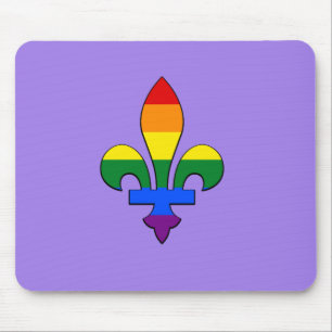 Mousepad LGBT orgulho fleur-de-lis