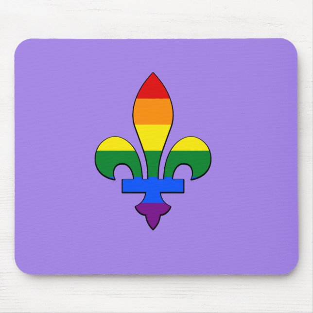 Mousepad LGBT orgulho fleur-de-lis (Frente)