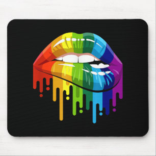 Mousepad LGBT Rainbow Lip Gay Pride