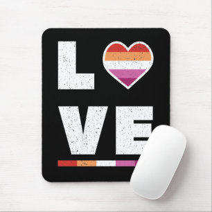 Mousepad LGBTQ Orgulho Lésbico Sinalizador de Tremor