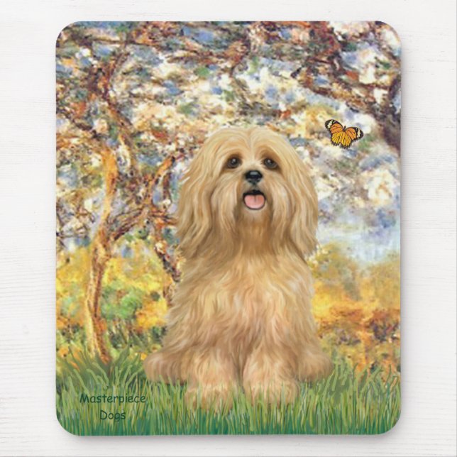 Mousepad Lhasa Apso 9 - Primavera (Frente)