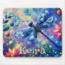 Libélula Floral Personalizada Abstrata Caprichosa