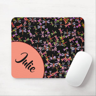 Mousepad libélulas coloridas personalizadas