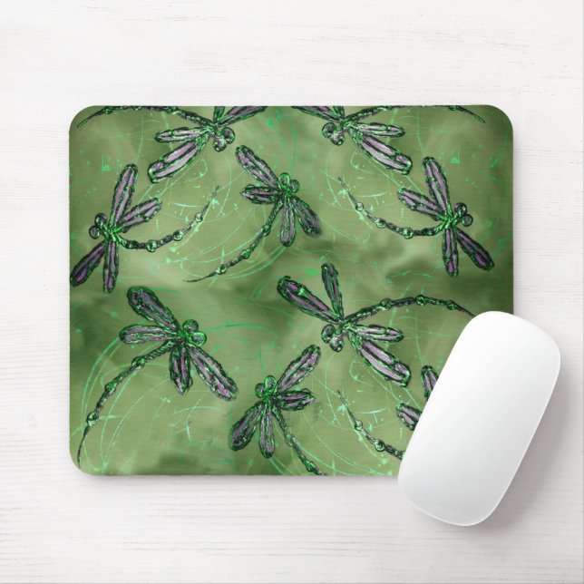 Mousepad Libélulas de Asas Roxas (Com mouse)