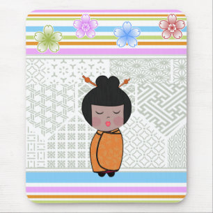 Mousepad libélulas do kokeshi