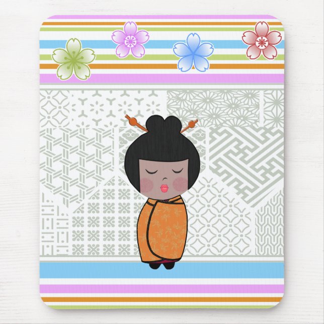 Mousepad libélulas kokeshi (Frente)