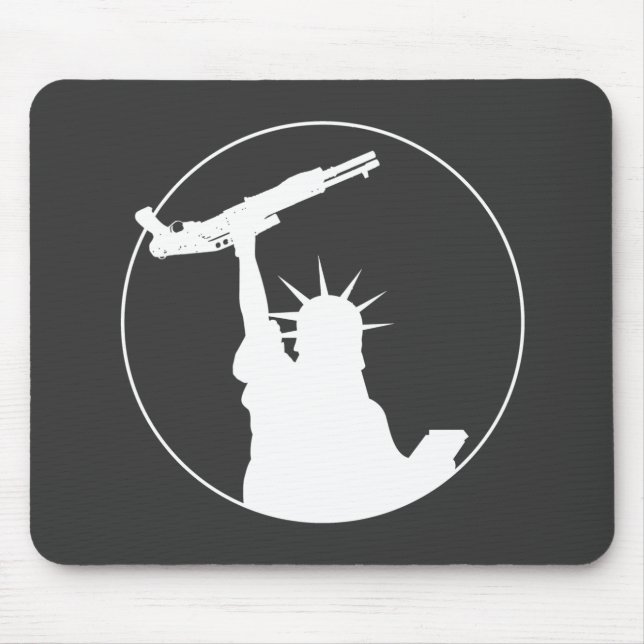Mousepad Liberdade com espingarda (Frente)