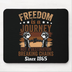 Mousepad Liberdade é uma jornada de 1865 afro-americanos