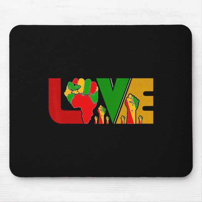 Mousepad Liberdade Melanina Mulheres Negras Mapas Africanos (Frente)