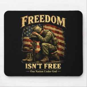 Mousepad Liberdade não é patriota soldado uma nação sob