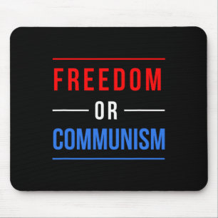 Mousepad Liberdade Ou Comunismo Divertido Eleição 2024 Trum