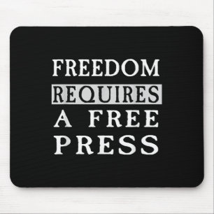 Mousepad Liberdade Requer Uma Camisa De Foto De Imprensa Li