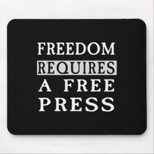 Mousepad Liberdade Requer Uma Camiseta Anti-trump De Impren