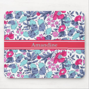 Mousepad Liberty flor personalizável nome