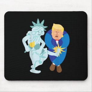 Mousepad Liberty Kicks Trump 2020 Eletion Anti Donald Demo