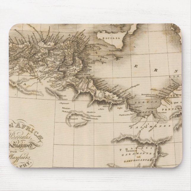 Mousepad Líbia, África (Frente)