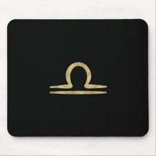 Mousepad LIBRA Dourada setembro outubro Astrologia de anive