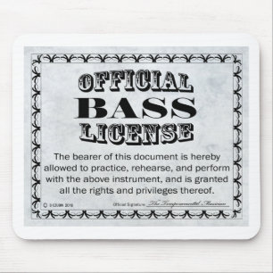 Mousepad Licença Bass