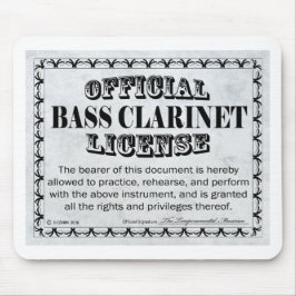 Mousepad Licença Bass Clarinet