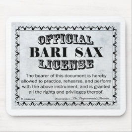 Mousepad Licença de Bari Sax